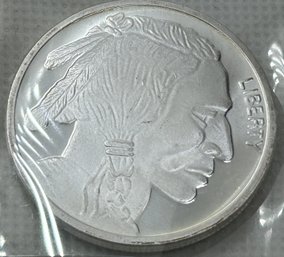 1 Troy Ounce Pure Silver LIBERTY INDIAN BUFFALO ROUND