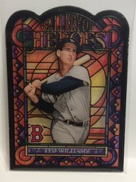 2013 Topps Archives Ted Williams Gallery Of Heroes Stained Glass SSP Insert Card - K