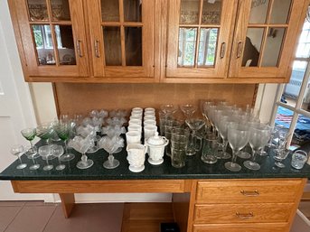 Massive Glassware Lot For Any Occasion Lenox & More!!!