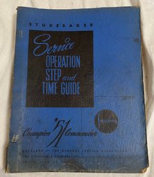 1951 Studebaker Service Operation Step And Time Guide