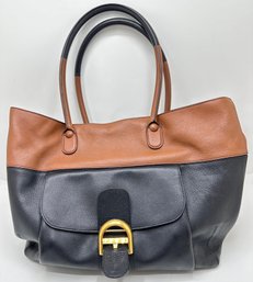 Delvaux Belgium Two Tone Low-Key Elegance Handbag Tote
