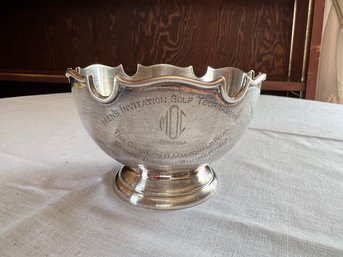 Vintage Barker Ellis Silver Co. Birmingham Assayed English Sterling Silver Golf Trophy