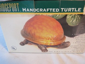 Glass Turtle Lamp New In Box