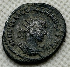 Ancient Roman Bronze Coin- Possibly Antoninionus- Circa 300 AD