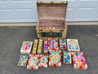 Trunk Full Of Old Christmas Ornaments