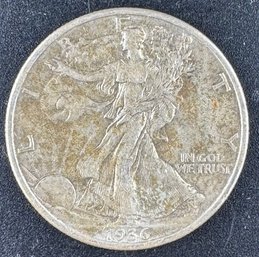 1936 Walking Liberty Silver Half Dollar