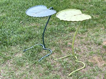 A Pair Of Vintage Mid-Century Salterini Nesting Lily Pad Side Tables