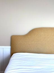 King Size Soft Burlap Upholstered Headboard