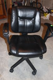 Black Non Adjustable Office Chair