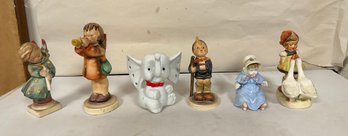 Collection Of Ceramic Elephant, Angel And Beautiful Goebel Hummel Figurines.  JSS - B3