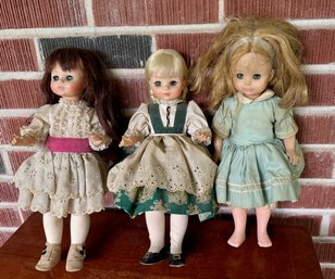 Trio Of Vintage Dolls Including Madame Alexander 'Heidi' And 'Degas'