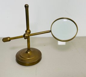 Brass Vintage Magnifying Glass Stand