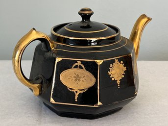 Gibson And Sons Black Celt Teapot Made In Burslem, England