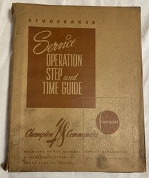 1948 Studebaker Service Operation Step And Time Guide