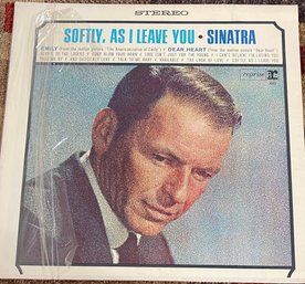 FRANK SINATRA - SOFTLY AS I LEAVE YOU  - FS-1013 LP VINYL RECORD W/ Sleeve - VG