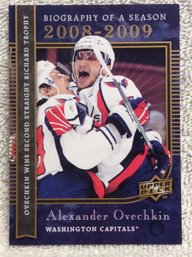 2009 Upper Deck Biography Of A Season Alexander Ovechkin Insert Card - L