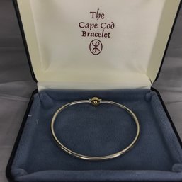 Vintage But Brand New THE CAPE COD BRACELET - Sterling Silver / 14KT Gold Screwbead - Current Retail $275 !