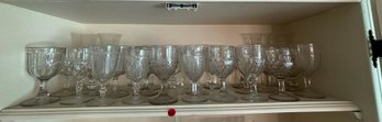 SHELF LOT OF EAPG GOBLETS