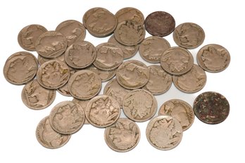 36 Indian Head Buffalo Nickels