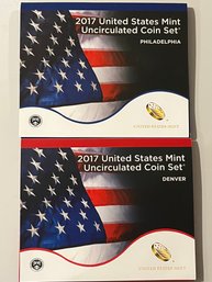 2017 Denver And Philadelphia United States Mint Uncirculated Coin Set