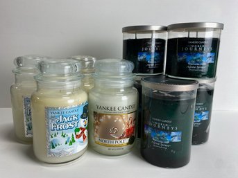 Yankee Christmas Candle Lot (9)