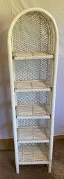 Five Tier Wicker Shelf