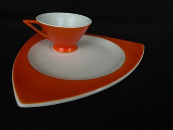 Mid-century Modern Tea Cup And Saucer By Salem