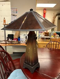 Craftsman Style Lamp With Mica Shade  - Quoizel