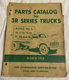 1954 Studebaker Parts Catalog For 3R Trucks