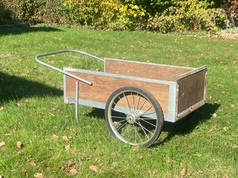 Vintage 'Leisure Craft' Wood And Metal Garden Cart