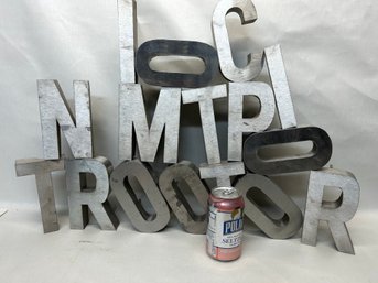 Large Lot Of Stainless Steel Letters