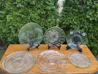Beautiful Glass Platters, Tis The Season!