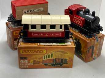 1970s Matchbox Diecast Locomotives/ Trains, With Original Boxes