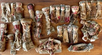 Collection Of Early Hand Made Rag Dolls