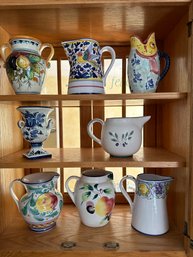 Vibrant Assorted Porcelain Pitcher Tableware Lot!!!