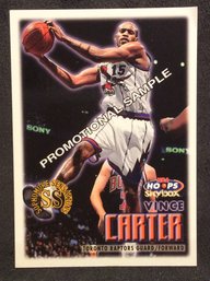 1999 Skybox NSA Hoops Sophomore Sensations Vince Carter Promotional Sample Card - L