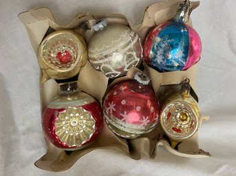 Grouping Of Six Vintage 1960s Ornaments