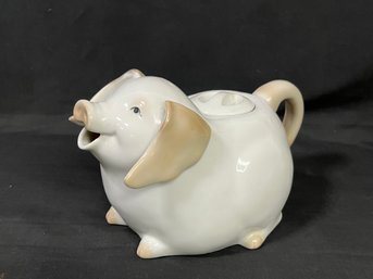 Adorable Vintage Henriksen Imports Pig Teapot - Made In Japan