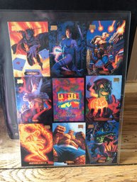 Full Sheet Marvel Masterpieces. 7 1/2'x10 1/2'     S82