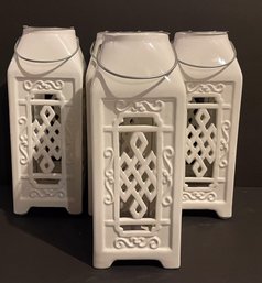 Beautiful White Ceramic Lanterns