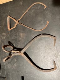 Pair Of Antique Ice Tongs