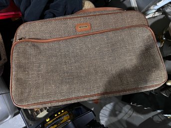 Vintage Samsonite Soft Sided Travel Suitcase