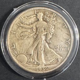 1936 Walking Liberty Silver Half Dollar