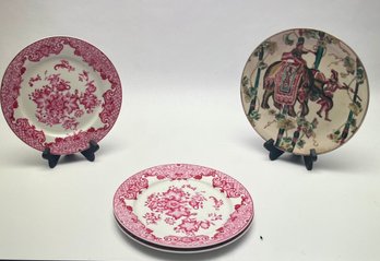 Four Lovely Asian Styled Plates