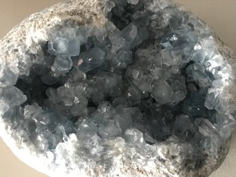 Celestite Crystal Geode, 22 LB