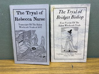 The Tryal Of Bridget Bishop And The Tryal Of Rebecca Nurse. Salem Witchcraft Trials Transcripts. 2 ILL SCs.