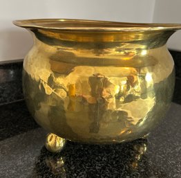 Brass Footed Planter - 8' Height, 10.25' Diameter