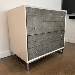 A Sophisticated Contemporary Shagreen Lateral File Cabinet - By Hooker - Retail $1700