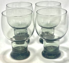 Vintage Home Entertainment Set Sundown (smoke) By Federal Glass