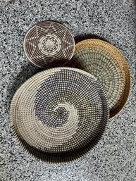 Trio Of Woven Baskets